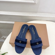 Gianvito Rossi|吉安维托·罗西 26𝐬𝐬2026春夏新品 GR亚麻编织蝴蝶结平底 高跟拖 Gianvito Rossi|吉安维托·罗西 26𝐬𝐬2026春夏新品 GR亚麻编织蝴蝶结平底 高跟拖