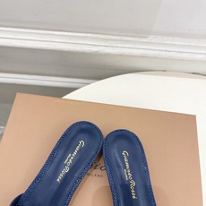 Gianvito Rossi|吉安维托·罗西 26𝐬𝐬2026春夏新品 GR亚麻编织蝴蝶结平底 高跟拖 Gianvito Rossi|吉安维托·罗西 26𝐬𝐬2026春夏新品 GR亚麻编织蝴蝶结平底 高跟拖