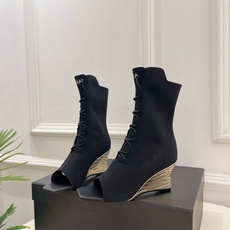 Balmain巴尔曼 代购级别⚠️2026春夏新品 经典针织弹力坡跟方头鱼嘴袜子靴—————————顶级 Balmain巴尔曼 代购级别⚠️2026春夏新品 经典针织弹力坡跟方头鱼嘴袜子靴—————————顶级