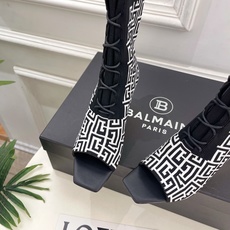 Balmain巴尔曼 代购级别⚠️2026春夏新品 经典针织弹力坡跟方头鱼嘴袜子靴—————————顶级 Balmain巴尔曼 代购级别⚠️2026春夏新品 经典针织弹力坡跟方头鱼嘴袜子靴—————————顶级