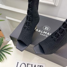 Balmain巴尔曼 代购级别⚠️2026春夏新品 经典针织弹力坡跟方头鱼嘴袜子靴—————————顶级 Balmain巴尔曼 代购级别⚠️2026春夏新品 经典针织弹力坡跟方头鱼嘴袜子靴—————————顶级
