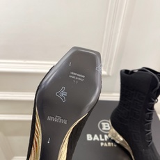 Balmain巴尔曼 代购级别⚠️2026春夏新品 经典针织弹力坡跟方头鱼嘴袜子靴—————————顶级 Balmain巴尔曼 代购级别⚠️2026春夏新品 经典针织弹力坡跟方头鱼嘴袜子靴—————————顶级