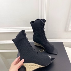 Balmain巴尔曼 代购级别⚠️2026春夏新品 经典针织弹力坡跟方头鱼嘴袜子靴—————————顶级 Balmain巴尔曼 代购级别⚠️2026春夏新品 经典针织弹力坡跟方头鱼嘴袜子靴—————————顶级