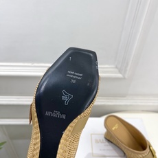 Balmain巴尔曼 代购级别⚠️2026春夏新品 经典皮带扣坡跟方头拖鞋—————————顶级奢侈品牌 Balmain巴尔曼 代购级别⚠️2026春夏新品 经典皮带扣坡跟方头拖鞋—————————顶级奢侈品牌