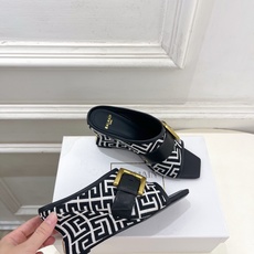 Balmain巴尔曼 代购级别⚠️2026春夏新品 经典皮带扣坡跟方头拖鞋—————————顶级奢侈品牌 Balmain巴尔曼 代购级别⚠️2026春夏新品 经典皮带扣坡跟方头拖鞋—————————顶级奢侈品牌