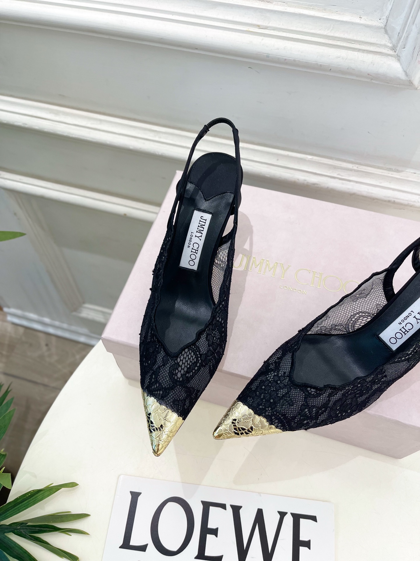 JimmyChoo 吉米周 26𝐬𝐬 ———    ✨ 2026春夏新品 专柜最新JC蕾丝金属头高跟凉鞋