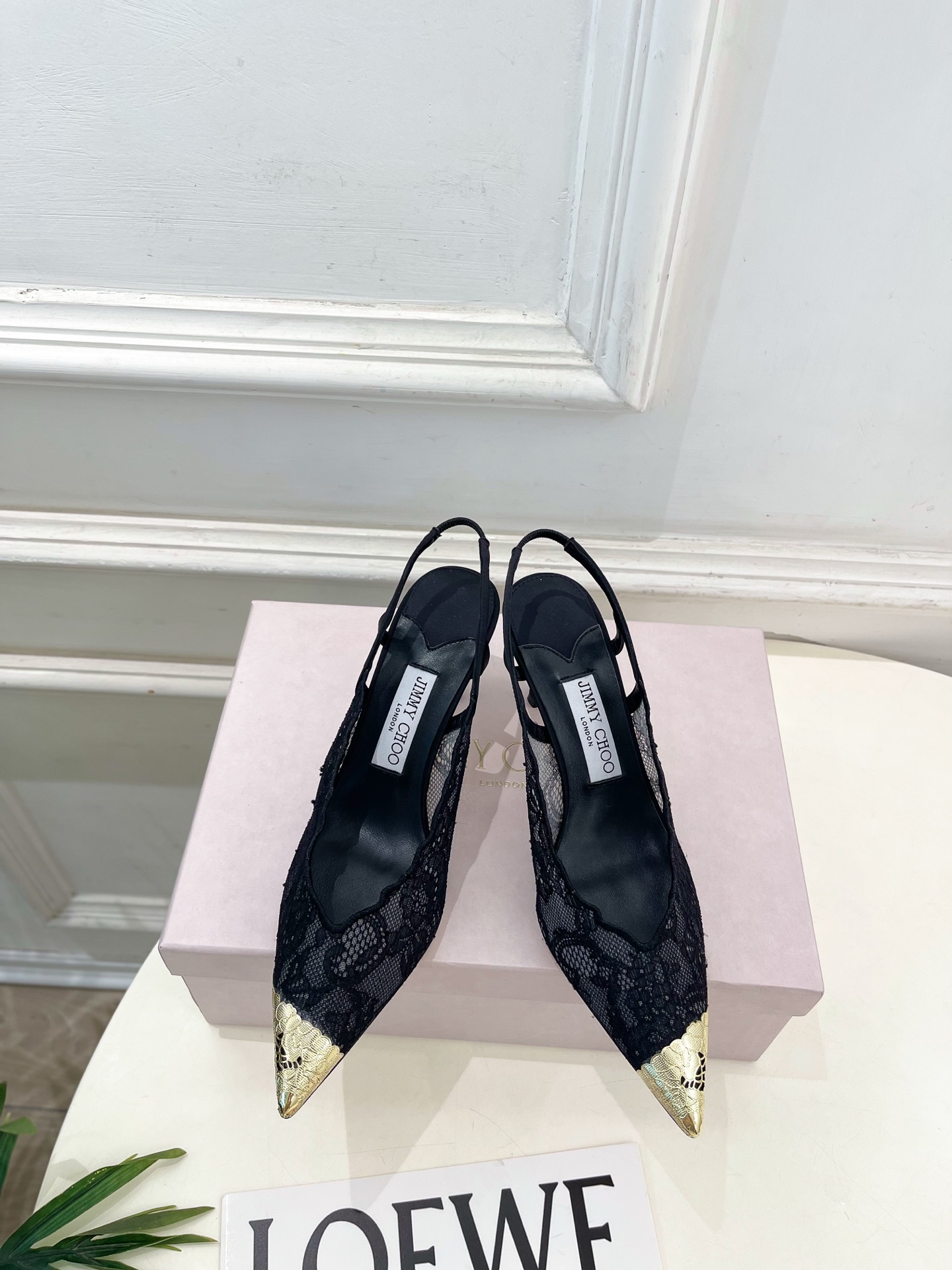 JimmyChoo 吉米周 26𝐬𝐬 ———    ✨ 2026春夏新品 专柜最新JC蕾丝金属头高跟凉鞋
