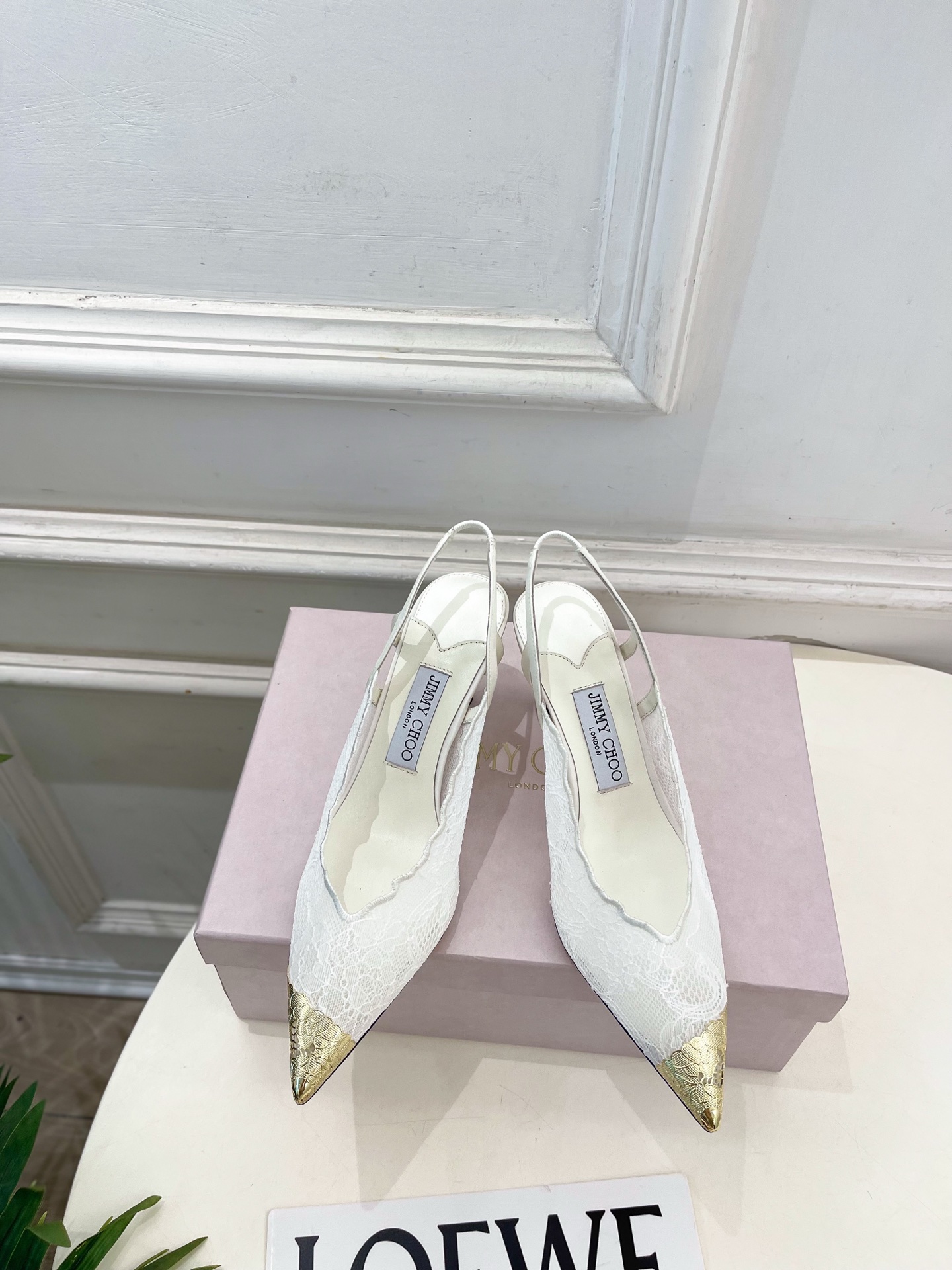 JimmyChoo 吉米周 26𝐬𝐬 ———    ✨ 2026春夏新品 专柜最新JC蕾丝金属头高跟凉鞋