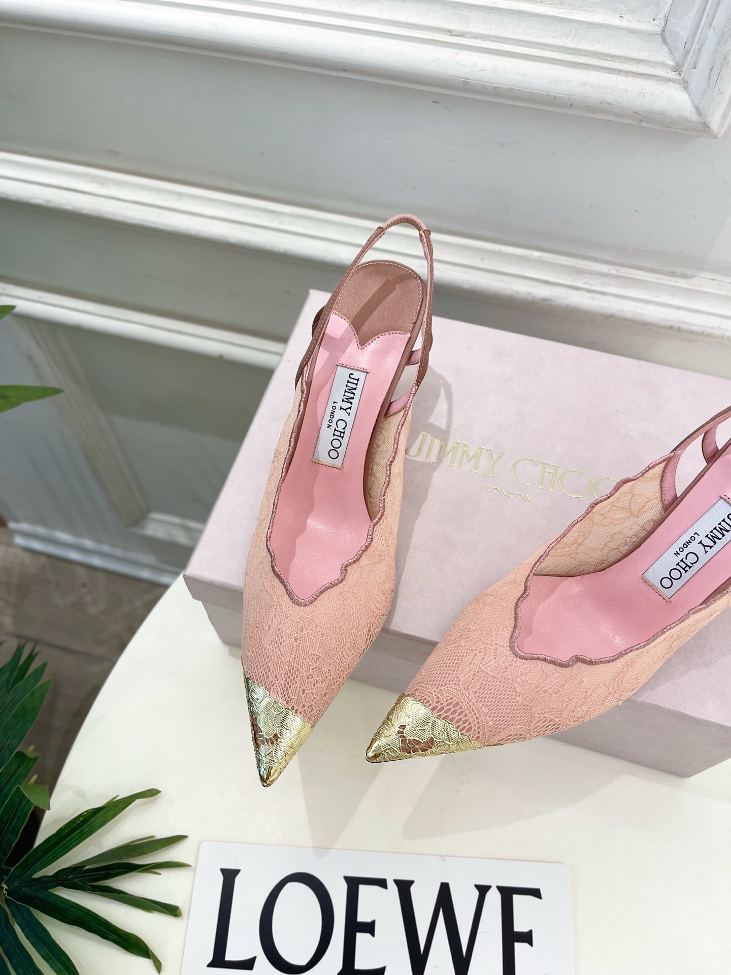 JimmyChoo 吉米周 26𝐬𝐬 ———    ✨ 2026春夏新品 专柜最新JC蕾丝金属头高跟凉鞋
