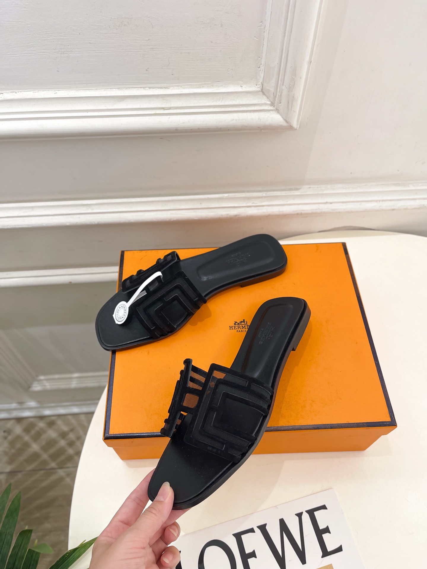 🐎𝐇𝐄𝐑𝐌𝐄* 爱玛仕 26𝐬𝐬 🌈2026春夏新品 专柜新款 经典H型Oasis网眼镂空拖鞋 系列〰◽