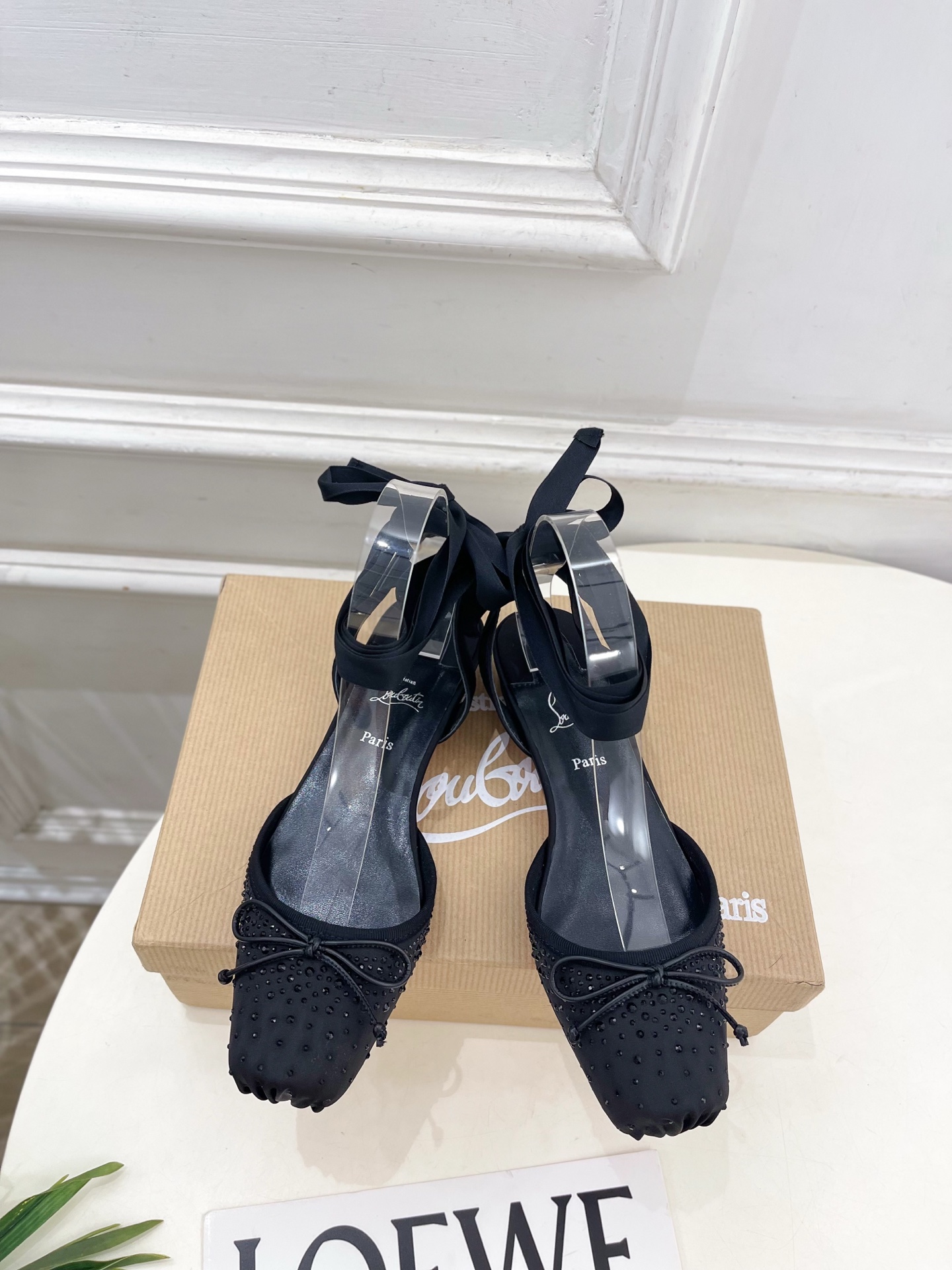 Christian Louboutin路铂廷CL 红底鞋 26ss最新Cassia Lace Up 水钻
