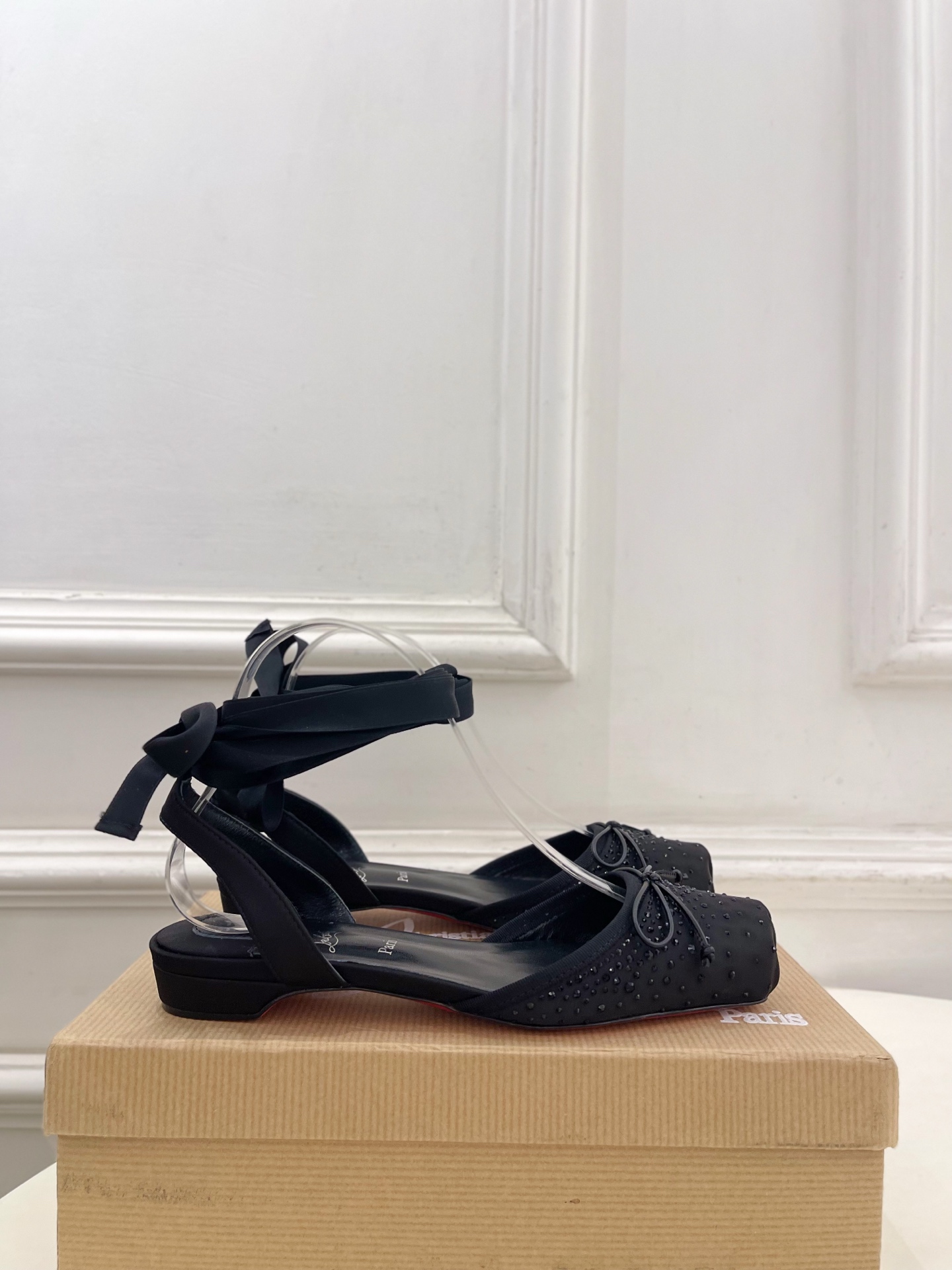 Christian Louboutin路铂廷CL 红底鞋 26ss最新Cassia Lace Up 水钻