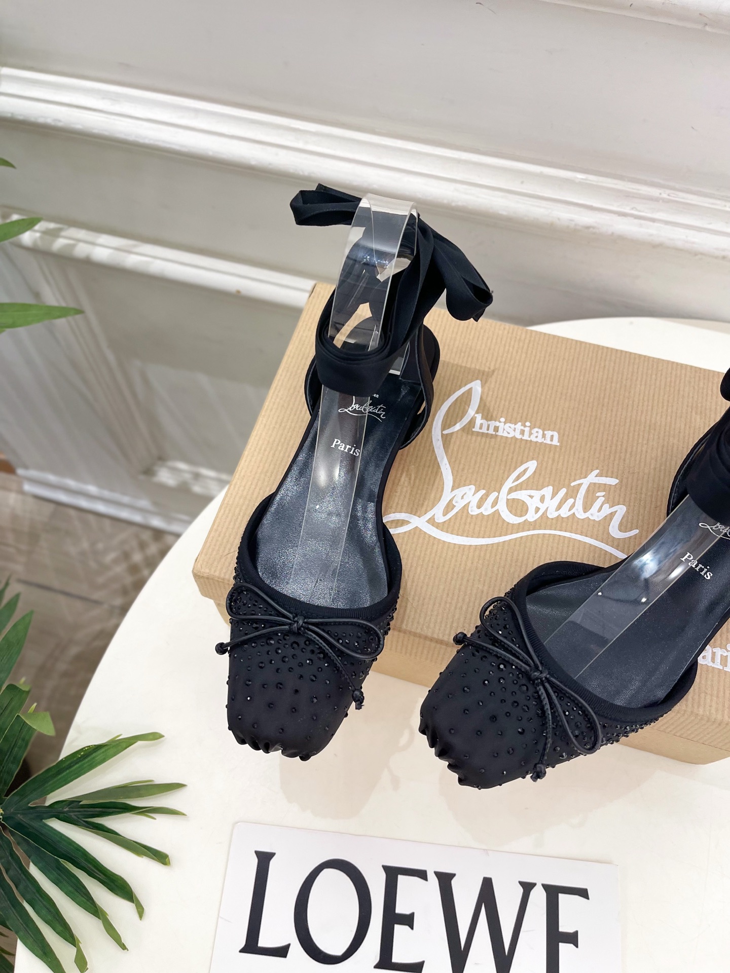Christian Louboutin路铂廷CL 红底鞋 26ss最新Cassia Lace Up 水钻