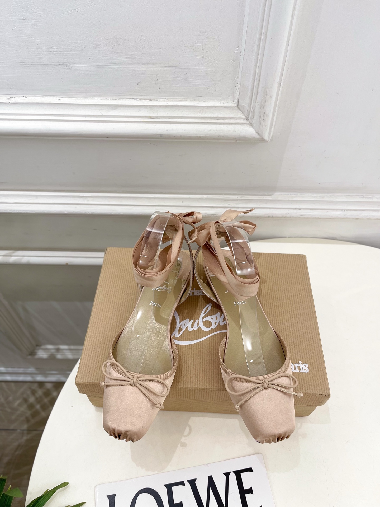 Christian Louboutin路铂廷CL 红底鞋 26ss最新Cassia Lace Up 水钻