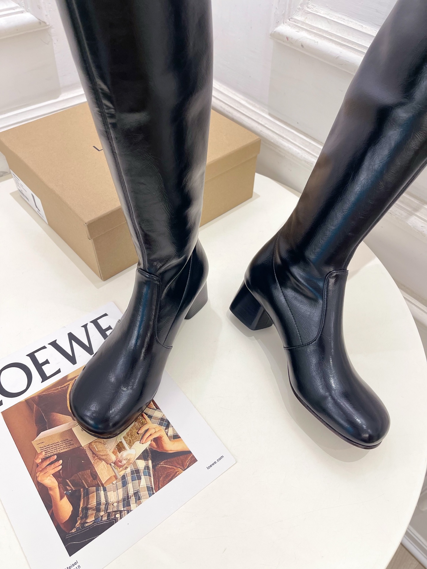LEMAIRE  2026早秋新品 经典复古粗跟弹力长筒靴—————————作为这两年最受欢迎的设计师牌