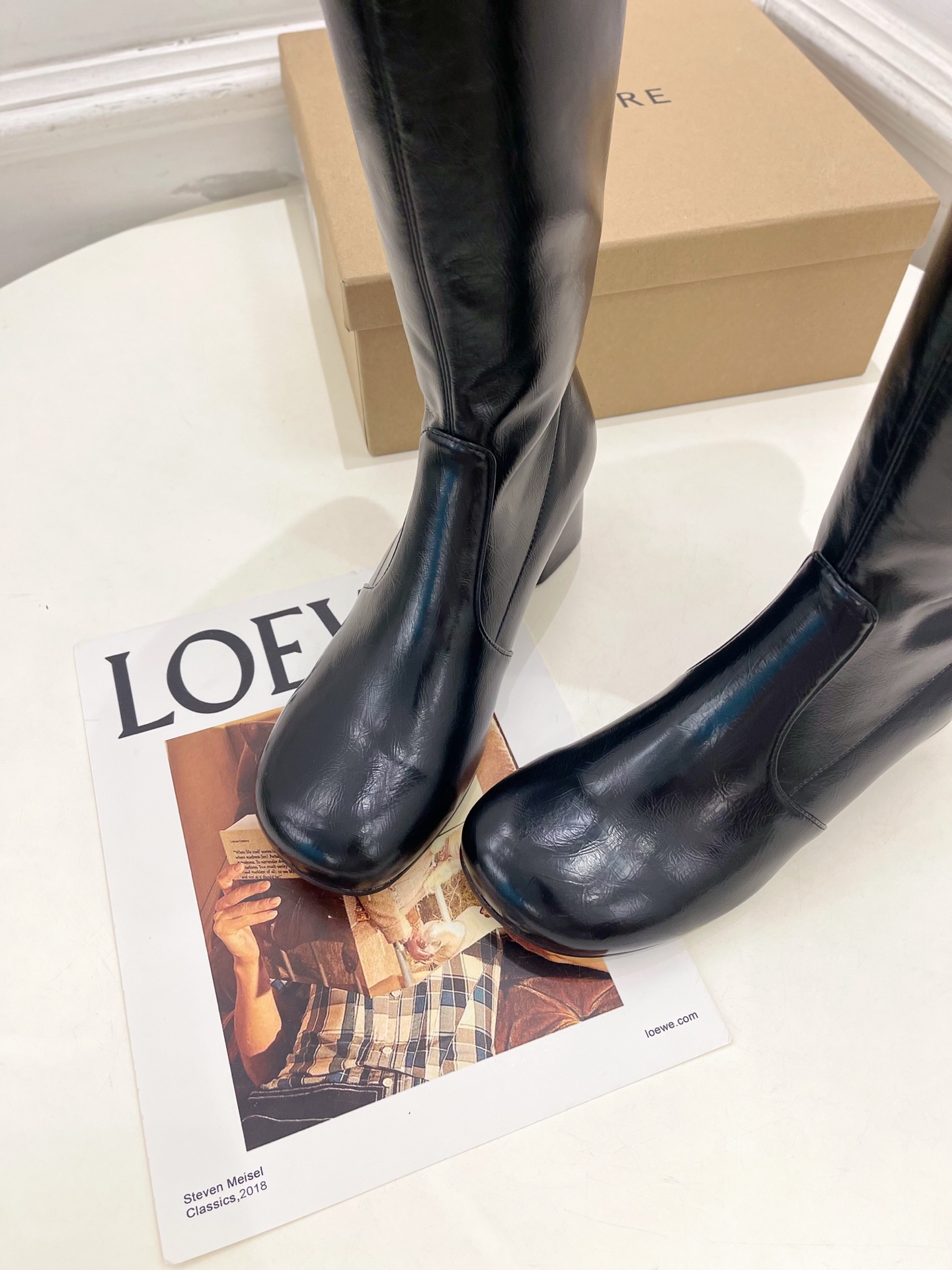LEMAIRE  2026早秋新品 经典复古粗跟弹力长筒靴—————————作为这两年最受欢迎的设计师牌
