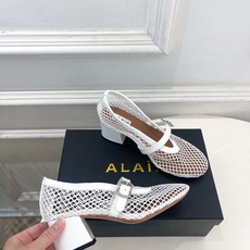 ALAÏA 阿莱亚26𝐬𝐬 2026春夏新品 秀场同款 镂空渔网粗跟玛丽珍网鞋—————————Ala ALAÏA 阿莱亚26𝐬𝐬 2026春夏新品 秀场同款 镂空渔网粗跟玛丽珍网鞋—————————Ala