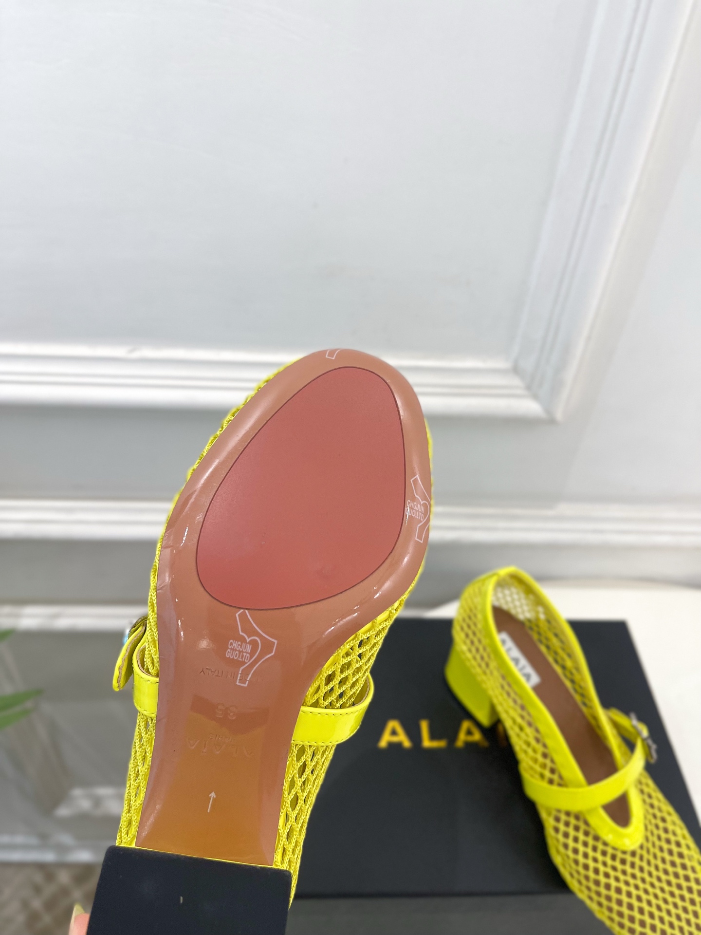 ALAÏA 阿莱亚26𝐬𝐬  2026春夏新品 秀场同款 镂空渔网粗跟玛丽珍网鞋—————————Ala