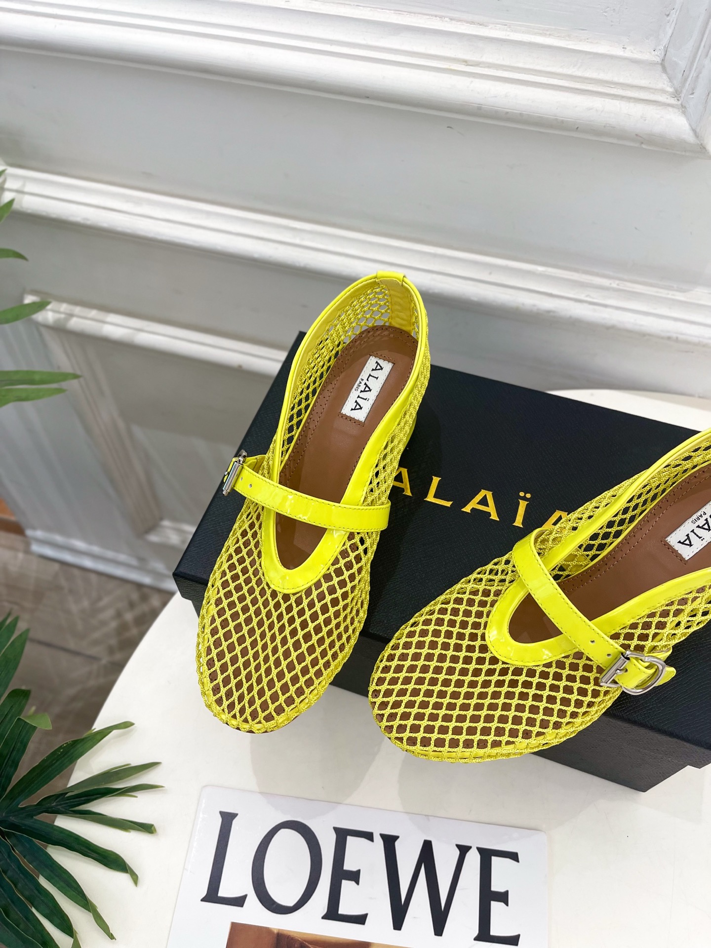 ALAÏA 阿莱亚26𝐬𝐬  2026春夏新品 秀场同款 镂空渔网粗跟玛丽珍网鞋—————————Ala