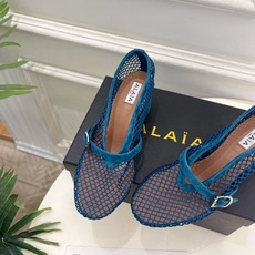 ALAÏA 阿莱亚26𝐬𝐬 2026春夏新品 秀场同款 镂空渔网粗跟玛丽珍网鞋—————————Ala ALAÏA 阿莱亚26𝐬𝐬 2026春夏新品 秀场同款 镂空渔网粗跟玛丽珍网鞋—————————Ala