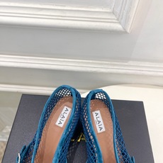 ALAÏA 阿莱亚26𝐬𝐬 2026春夏新品 秀场同款 镂空渔网粗跟玛丽珍网鞋—————————Ala ALAÏA 阿莱亚26𝐬𝐬 2026春夏新品 秀场同款 镂空渔网粗跟玛丽珍网鞋—————————Ala