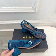 ALAÏA 阿莱亚26𝐬𝐬 2026春夏新品 秀场同款 镂空渔网粗跟玛丽珍网鞋—————————Ala ALAÏA 阿莱亚26𝐬𝐬 2026春夏新品 秀场同款 镂空渔网粗跟玛丽珍网鞋—————————Ala