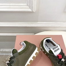 Miu Miu | 缪缪 26𝐬𝐬🖤专柜主打最新秀款 2026春夏新品网眼织物休闲运动鞋火爆上新!🍒B Miu Miu | 缪缪 26𝐬𝐬🖤专柜主打最新秀款 2026春夏新品网眼织物休闲运动鞋火爆上新!🍒B