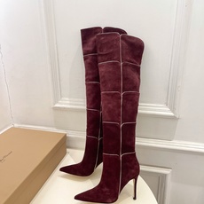 Gianvito Rossi|吉安维托·罗西 26𝐬𝐬2026秋冬新品 GR复古拼接尖头高跟长靴 火爆 Gianvito Rossi|吉安维托·罗西 26𝐬𝐬2026秋冬新品 GR复古拼接尖头高跟长靴 火爆