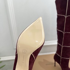 Gianvito Rossi|吉安维托·罗西 26𝐬𝐬2026秋冬新品 GR复古拼接尖头高跟长靴 火爆 Gianvito Rossi|吉安维托·罗西 26𝐬𝐬2026秋冬新品 GR复古拼接尖头高跟长靴 火爆