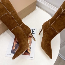 Gianvito Rossi|吉安维托·罗西 26𝐬𝐬2026秋冬新品 GR复古拼接尖头高跟长靴 火爆 Gianvito Rossi|吉安维托·罗西 26𝐬𝐬2026秋冬新品 GR复古拼接尖头高跟长靴 火爆