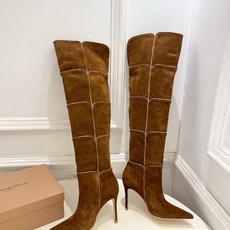 Gianvito Rossi|吉安维托·罗西 26𝐬𝐬2026秋冬新品 GR复古拼接尖头高跟长靴 火爆 Gianvito Rossi|吉安维托·罗西 26𝐬𝐬2026秋冬新品 GR复古拼接尖头高跟长靴 火爆