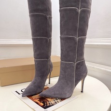 Gianvito Rossi|吉安维托·罗西 26𝐬𝐬2026秋冬新品 GR复古拼接尖头高跟长靴 火爆 Gianvito Rossi|吉安维托·罗西 26𝐬𝐬2026秋冬新品 GR复古拼接尖头高跟长靴 火爆