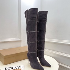 Gianvito Rossi|吉安维托·罗西 26𝐬𝐬2026秋冬新品 GR复古拼接尖头高跟长靴 火爆 Gianvito Rossi|吉安维托·罗西 26𝐬𝐬2026秋冬新品 GR复古拼接尖头高跟长靴 火爆