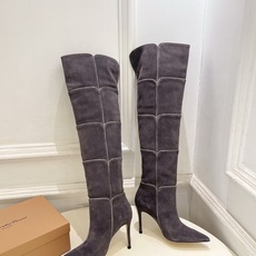 Gianvito Rossi|吉安维托·罗西 26𝐬𝐬2026秋冬新品 GR复古拼接尖头高跟长靴 火爆 Gianvito Rossi|吉安维托·罗西 26𝐬𝐬2026秋冬新品 GR复古拼接尖头高跟长靴 火爆