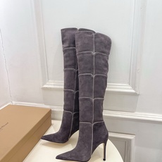 Gianvito Rossi|吉安维托·罗西 26𝐬𝐬2026秋冬新品 GR复古拼接尖头高跟长靴 火爆 Gianvito Rossi|吉安维托·罗西 26𝐬𝐬2026秋冬新品 GR复古拼接尖头高跟长靴 火爆