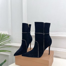 Gianvito Rossi|吉安维托·罗西 26𝐬𝐬2026秋冬新品 GR复古拼接尖头高跟短靴 火爆 Gianvito Rossi|吉安维托·罗西 26𝐬𝐬2026秋冬新品 GR复古拼接尖头高跟短靴 火爆