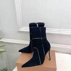 Gianvito Rossi|吉安维托·罗西 26𝐬𝐬2026秋冬新品 GR复古拼接尖头高跟短靴 火爆 Gianvito Rossi|吉安维托·罗西 26𝐬𝐬2026秋冬新品 GR复古拼接尖头高跟短靴 火爆