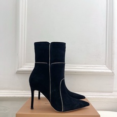 Gianvito Rossi|吉安维托·罗西 26𝐬𝐬2026秋冬新品 GR复古拼接尖头高跟短靴 火爆 Gianvito Rossi|吉安维托·罗西 26𝐬𝐬2026秋冬新品 GR复古拼接尖头高跟短靴 火爆