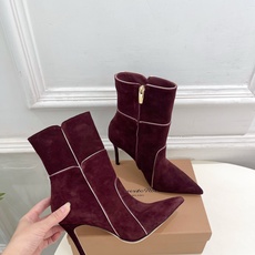 Gianvito Rossi|吉安维托·罗西 26𝐬𝐬2026秋冬新品 GR复古拼接尖头高跟短靴 火爆 Gianvito Rossi|吉安维托·罗西 26𝐬𝐬2026秋冬新品 GR复古拼接尖头高跟短靴 火爆