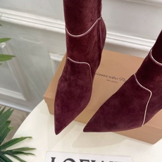 Gianvito Rossi|吉安维托·罗西 26𝐬𝐬2026秋冬新品 GR复古拼接尖头高跟短靴 火爆 Gianvito Rossi|吉安维托·罗西 26𝐬𝐬2026秋冬新品 GR复古拼接尖头高跟短靴 火爆