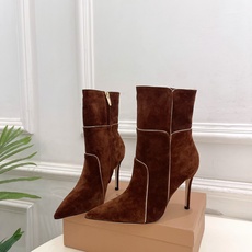 Gianvito Rossi|吉安维托·罗西 26𝐬𝐬2026秋冬新品 GR复古拼接尖头高跟短靴 火爆 Gianvito Rossi|吉安维托·罗西 26𝐬𝐬2026秋冬新品 GR复古拼接尖头高跟短靴 火爆
