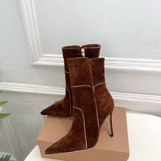Gianvito Rossi|吉安维托·罗西 26𝐬𝐬2026秋冬新品 GR复古拼接尖头高跟短靴 火爆 Gianvito Rossi|吉安维托·罗西 26𝐬𝐬2026秋冬新品 GR复古拼接尖头高跟短靴 火爆