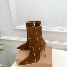 Gianvito Rossi|吉安维托·罗西 26𝐬𝐬2026秋冬新品 GR复古拼接尖头高跟短靴 火爆 Gianvito Rossi|吉安维托·罗西 26𝐬𝐬2026秋冬新品 GR复古拼接尖头高跟短靴 火爆