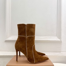 Gianvito Rossi|吉安维托·罗西 26𝐬𝐬2026秋冬新品 GR复古拼接尖头高跟短靴 火爆 Gianvito Rossi|吉安维托·罗西 26𝐬𝐬2026秋冬新品 GR复古拼接尖头高跟短靴 火爆