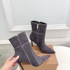 Gianvito Rossi|吉安维托·罗西 26𝐬𝐬2026秋冬新品 GR复古拼接尖头高跟短靴 火爆 Gianvito Rossi|吉安维托·罗西 26𝐬𝐬2026秋冬新品 GR复古拼接尖头高跟短靴 火爆