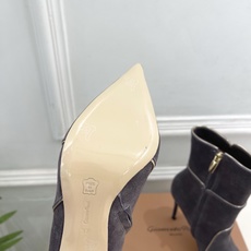 Gianvito Rossi|吉安维托·罗西 26𝐬𝐬2026秋冬新品 GR复古拼接尖头高跟短靴 火爆 Gianvito Rossi|吉安维托·罗西 26𝐬𝐬2026秋冬新品 GR复古拼接尖头高跟短靴 火爆