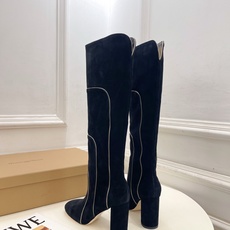 Gianvito Rossi|吉安维托·罗西 26𝐬𝐬2026秋冬新品 GR复古拼接圆头粗跟长筒靴 火 Gianvito Rossi|吉安维托·罗西 26𝐬𝐬2026秋冬新品 GR复古拼接圆头粗跟长筒靴 火