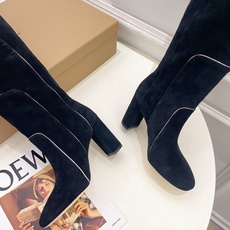 Gianvito Rossi|吉安维托·罗西 26𝐬𝐬2026秋冬新品 GR复古拼接圆头粗跟长筒靴 火 Gianvito Rossi|吉安维托·罗西 26𝐬𝐬2026秋冬新品 GR复古拼接圆头粗跟长筒靴 火