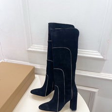 Gianvito Rossi|吉安维托·罗西 26𝐬𝐬2026秋冬新品 GR复古拼接圆头粗跟长筒靴 火 Gianvito Rossi|吉安维托·罗西 26𝐬𝐬2026秋冬新品 GR复古拼接圆头粗跟长筒靴 火