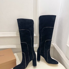 Gianvito Rossi|吉安维托·罗西 26𝐬𝐬2026秋冬新品 GR复古拼接圆头粗跟长筒靴 火 Gianvito Rossi|吉安维托·罗西 26𝐬𝐬2026秋冬新品 GR复古拼接圆头粗跟长筒靴 火